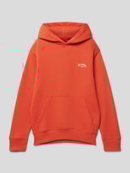 Hoodie met labelstitching, model 'ARCH' van Billabong Oranje - 14