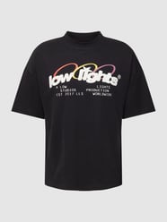 T-shirt z nadrukiem z logo od Low Lights Studios Czarny - 27