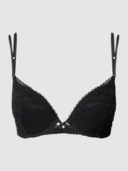 Beha met kant, model 'Clarice' van s.Oliver RED LABEL Grijs / zwart - 40