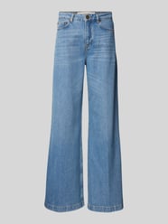 Wide Leg Jeans im 5-Pocket-Design Modell 'LUISENPARK' von Goldgarn Blau - 15