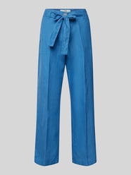 Wide leg linnen broek met verkort model, model 'Style. Maine' van Brax - 11