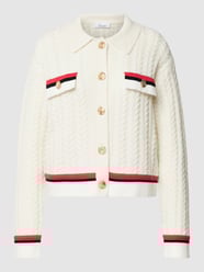 Cardigan mit Knopfleiste von Princess Goes Hollywood Weiß - 19
