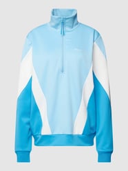 Pullover mit Troyer-Kragen Modell 'SIMA' von TheJoggConcept Blau - 21