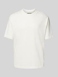 T-shirt met geribde ronde hals van MCNEAL Beige - 39