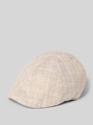 Leinenmütze mit Webmuster von Müller Headwear Beige - 4