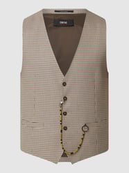 Slim Fit Weste mit Pepita-Dessin Modell 'Civiro' von Cinque Weiß - 29
