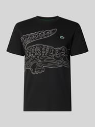 t-shirt sport w kroju regular fit z mieszanki bawełny od Lacoste Sport - 18