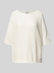 Gebreide pullover met ajourpatroon, model 'Ho44liday' van ZABAIONE - 25