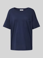 T-Shirt mit Label-Detail von Marc O'Polo Denim Blau - 13