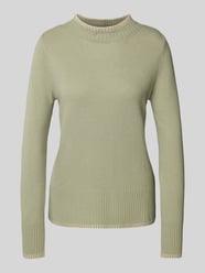 Regular Fit Longsleeve aus reiner Wolle in Strick-Optik von Christian Berg Woman - 46