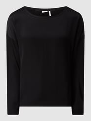 Shirt van viscose  van s.Oliver BLACK LABEL Zwart - 19