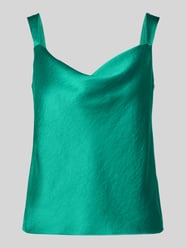 Blusentop aus Satin mit Wasserfall-Ausschnitt von Marc Cain - 10