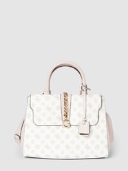 Tote bag met all-over print, model 'TIBERIA' van Guess Wit - 30