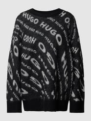 Strickpullover mit Rundhalsausschnitt Modell 'Sidimmer' von HUGO Schwarz - 38