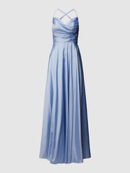 Abendkleid mit Herz-Ausschnitt von Luxuar Blau - 1