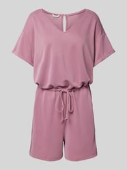 Jumpsuit met V-hals, model 'Axy' van mbyM Roze - 12