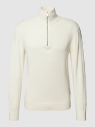 Strickpullover mit Troyer-Kragen von ARMANI EXCHANGE Weiß - 36