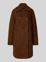 Lange wollen jas in bouclélook van Lanius - 19