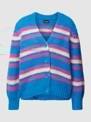 Cardigan met knoopsluiting, model 'NARMANELL' van Pieces Blauw - 38
