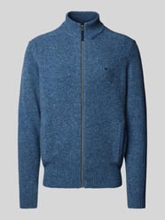 Cardigan mit Logo-Stitching von Fynch-Hatton Blau - 40