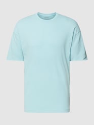 T-shirt in effen design, model 'EROS' van Drykorn Blauw - 39