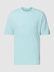 T-Shirt in unifarbenem Design Modell 'EROS' von Drykorn Blau - 35