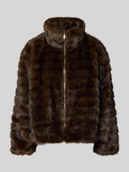 Relaxed Fit Jacke aus Kunstfell mit Stehkragen von zero - 17