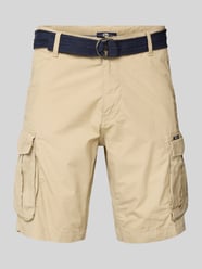 Bermudas mit Cargotaschen und Gürtel von Petrol - 2