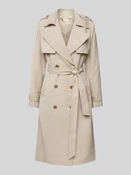 Trenchcoat met strikceintuur, model 'DRAPEY' van MICHAEL Michael Kors Beige - 5