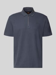 Regular Fit Poloshirt aus reiner Baumwolle Modell 'Pe_RibNylon' von BOSS Orange - 39