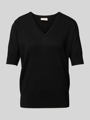 Strickshirt mit V-Ausschnitt Modell 'Katie' von FREE/QUENT - 38