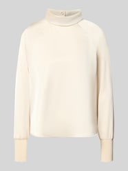 Regular Fit Blusenshirt mit Stehkragen und rückseitigem Knopfverschluss von zero - 18