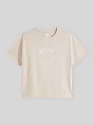 Relaxd Fit T-Shirt aus reiner Baumwolle mit Label-Stitching von Levi's® 300 Beige - 40