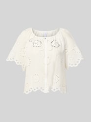 Regular Fit Bluse mit Lochstickerei Modell 'BROTES' von MANGO - 35