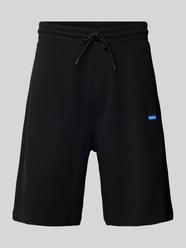 Regular Fit Sweatshorts mit Label-Badge Modell 'Nasensio' von Hugo Blue - 30