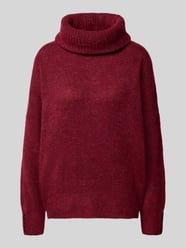 Relaxed Fit Strickpullover mit Rollkragen Modell 'IHKAMARA' von ICHI Bordeaux - 9