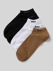 Skarpety do sneakersów w 5-częściowym wielopaku z detalem z logo od BOSS - 22