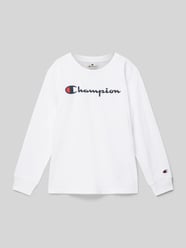 Longsleeve mit Label-Print von CHAMPION Weiß - 21