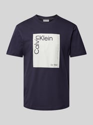 T-Shirt mit Label-Print von CK Calvin Klein Grau - 33