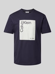 T-Shirt mit Label-Print von CK Calvin Klein Grau - 21