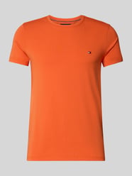 Slim Fit T-Shirt aus Baumwoll-Mix von Tommy Hilfiger Orange - 25