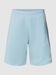 Shorts mit elastischem Bund von REVIEW Blau - 16