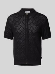 Regular fit gebreid overhemd met doorlopende ritssluiting van REVIEW - 11