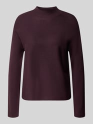 Sweter z dzianiny o kroju regular fit z mieszanka wiskozy ze stójką od COMMA - 1