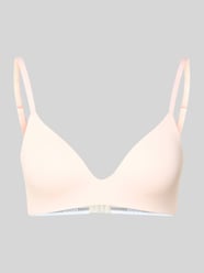 Braletka z mieszanki bawełny model „GJ HUGO ID BRALETTE PAD” od HUGO Fuksjowy - 34