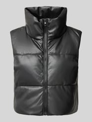 Bodywarmer van imitatieleer van Only, model 'ELSIE' van Only - 23