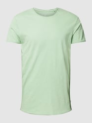 T-Shirt in melierter Optik Modell 'Basic' von QS by s.Oliver Grün - 25