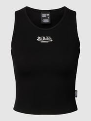 Tanktop met labelprint, model 'SYDNEY' van Von Dutch Grijs / zwart - 42