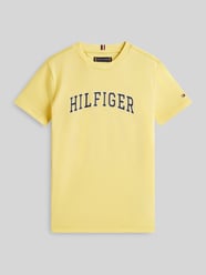 męski t-shirt o kroju regular fit z czystej bawełny od Tommy Hilfiger Teens - 38