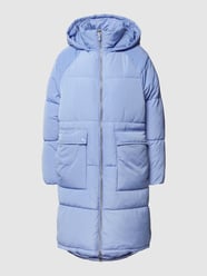 Steppmantel mit Kapuze Modell 'ONLGABI OVERSIZE LONG COAT' von Only Blau - 40